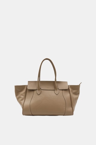 Leren Handtas - Beige