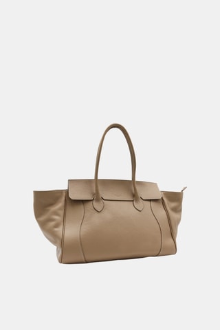 Leren Handtas - Beige