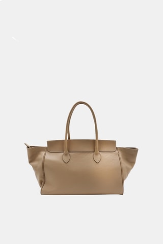 Leren Handtas - Beige