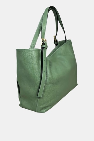 Leren Handtas - Groen