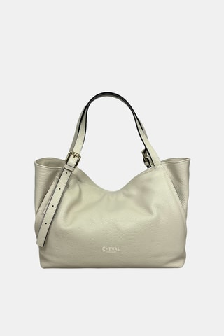 Leren Handtas - Beige