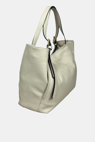 Leren Handtas - Beige