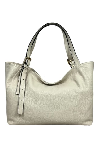 Leren Handtas - Beige