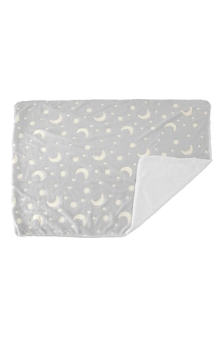 Couverture fluorescente Stars - 80 x 110 cm - Bleu et rose