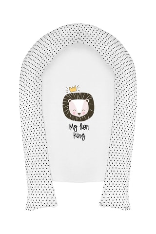 Réducteur de lit My Lion King - 48 x 90 cm - Blanc et noir