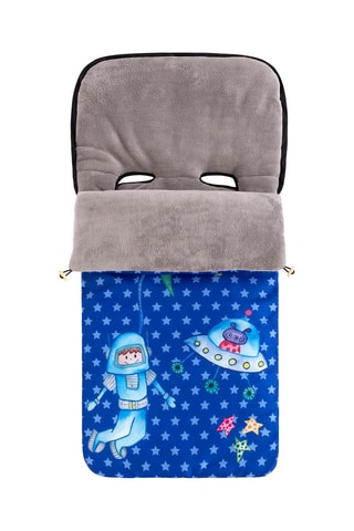 Chancelière poussette My space boy - 93 cm - Bleu et gris