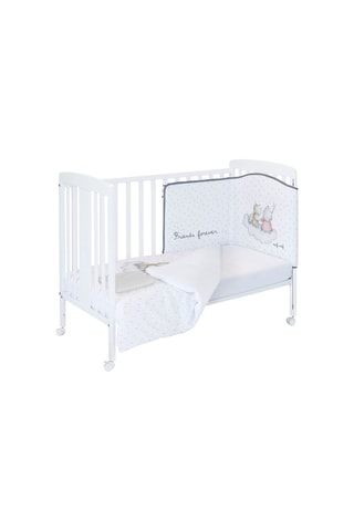 Lit et linge de lit Rabbit & Moon - Blanc - 5 pièces -  Dès la naissance - Blanc