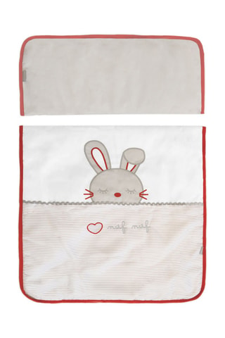 Berceau et linge de lit Rabbit - 6 pièces - Dès la naissance - Blanc et gris