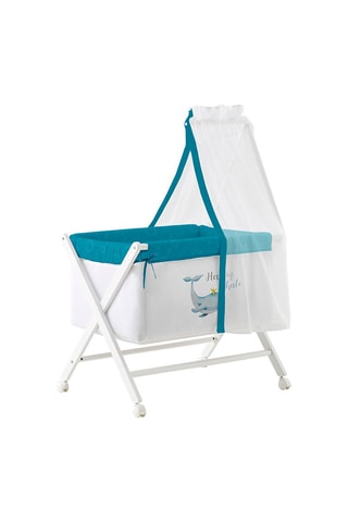 Berceau - Dès 8 mois - 15 kg - Blanc et bleu
