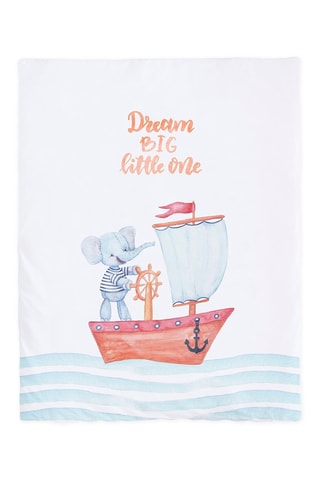 Berceau cododo en hêtre, couette et tour de lit Sailor Boat - Jusqu'à 9 mois - 15 kg - Multicolore