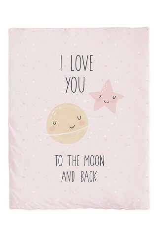 Berceau cododo en hêtre, couette et tour de lit Love to the Moon - Jusqu'à 9 mois - 15 kg - Multicolore