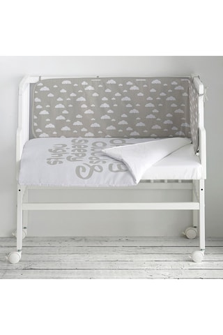 Berceau cododo en hêtre, couette et tour de lit Dreamy Clouds - Jusqu'à 9 mois - 15 kg - Multicolore