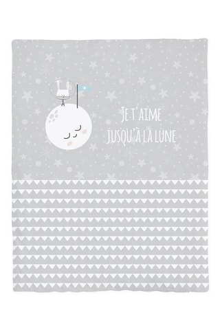 Berceau cododo en hêtre, couette et tour de lit Space Rabbit - Jusqu'à 9 mois - 15 kg - Gris