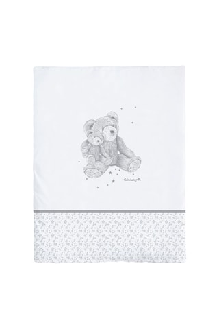 Mini berceau Cododo Carina - Jusqu'à 8 mois - Jusqu'à 15 kg - Blanc et gris