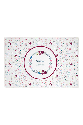 Tapis Dulces Sueños - 110 x 150 cm - Dès 36 mois - Bordeaux