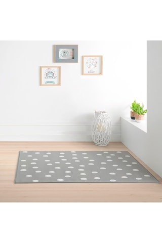 Tapis Stones - 120 x 160 cm - Blanc et gris