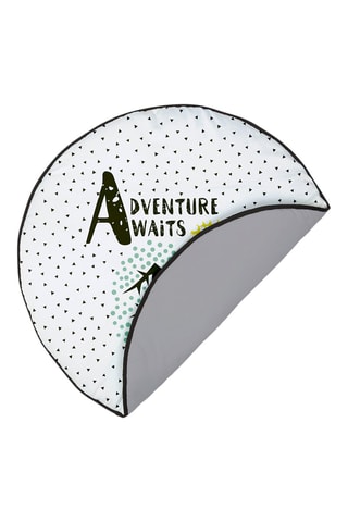 Tapis Adventure Awaits - 90 x 90 cm - Dès 36 mois - Blanc et noir