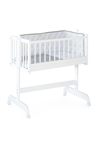 Mini berceau Cododo All - Jusqu'à 8 mois - Jusqu'à 15 kg - Blanc et gris