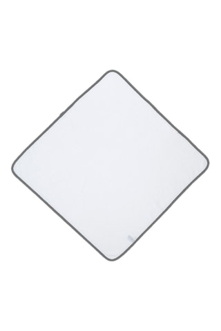 Sortie de bain et gant de toilette Space Rabbit - 75 x 75 cm - Blanc et gris