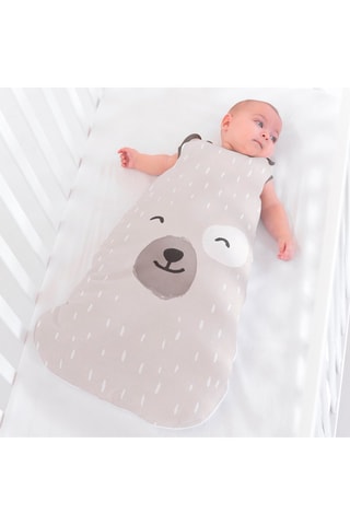 Gigoteuse Smiling Bear - 90 cm - Blanc et beige