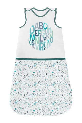 Gigoteuse Alphabet - 90 cm - Dès 24 mois - Blanc et bleu