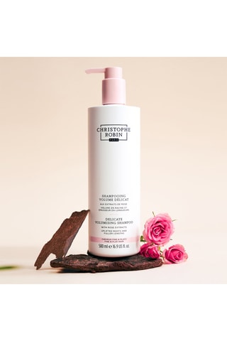 Shampooing volume aux extraits de rose - Cheveux fins et plats - 500 ml