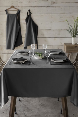 Nappe Yumi - Anthracite - 160 x 160 cm