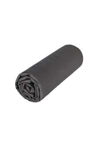 Drap-housse en satin 120 fils/m² Opium - Anthracite