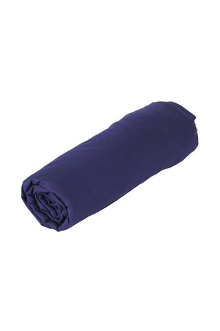 Drap-housse en satin 120 fils/cm² Opium - Bleu nuit