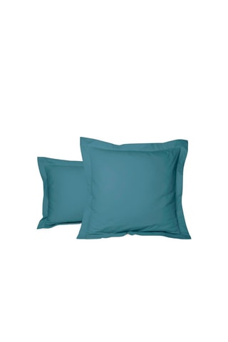 Taie d'oreiller en percale de coton 80 fils/cm² Uni Percale - Bleu céladon