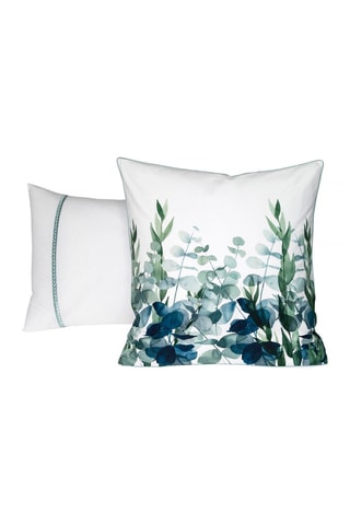 2 taies d’oreiller en coton 70 fils/cm² Eucalyptus - Blanc - 50 x 75 cm