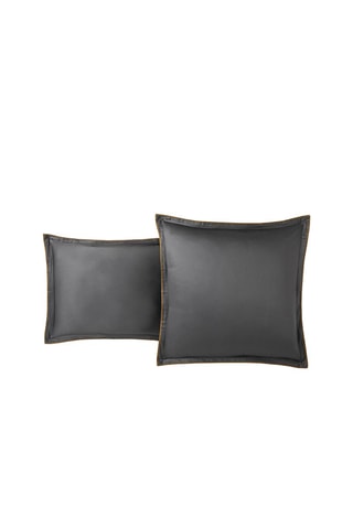Taie d’oreiller en satin 120 fils/m² Opium - Anthracite