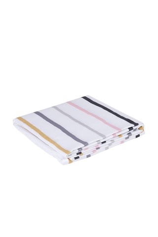 Drap plat en satin 120 fils/cm² Cezanne - Blanc