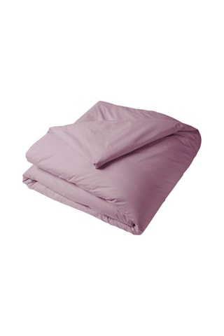 Housse de couette en percale de coton 80 fils/cm² Uni Percale - Vieux rose