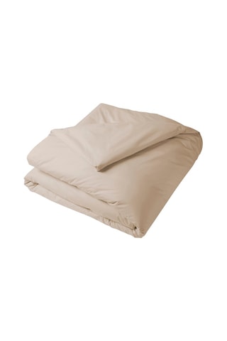 Housse de couette en percale de coton 80 fils/cm² - Beige