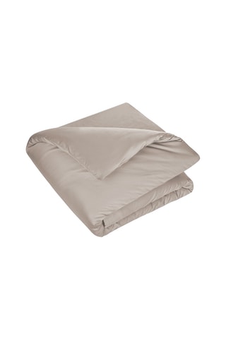 Housse de couette en satin 120 fils/m² Opium - Beige clair