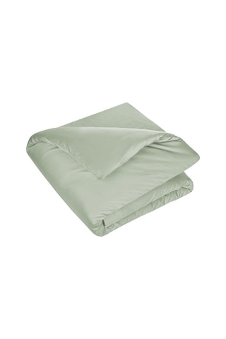 Housse de couette en satin 120 fils/m² Opium - Vert sauge