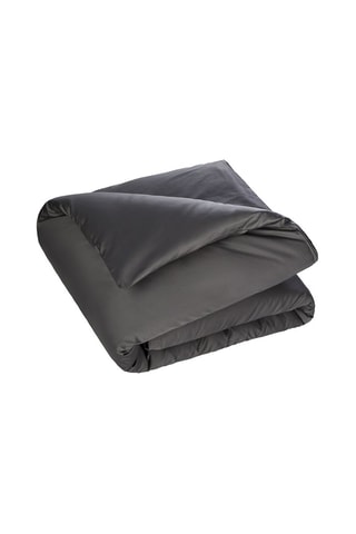 Housse de couette en satin 120 fils/m² Opium - Anthracite