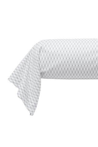 Taie de traversin en percale de coton 80 fils/cm² Tropical - Noir