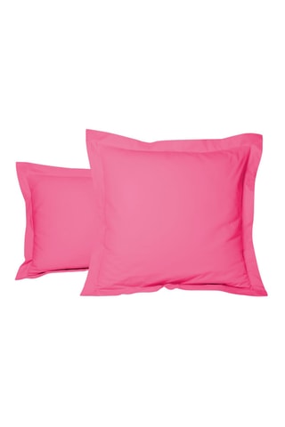 Taie d'oreiller en percale de coton 80 fils/cm² Uni - Fuchsia
