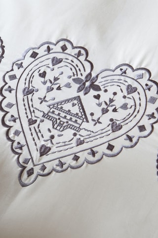 Taie d'oreiller en percale de coton 80 fils/cm² Nuit au chalet - Beige