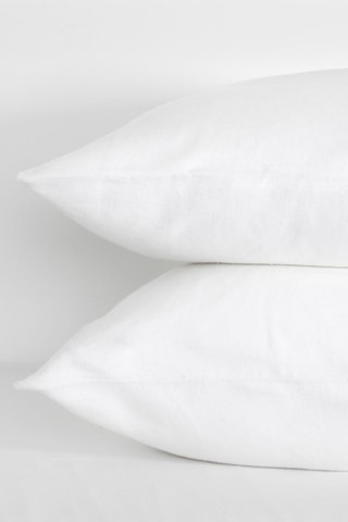 2 taies d'oreiller - Blanc