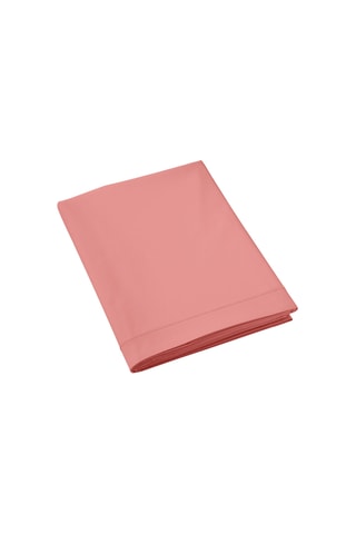 Drap plat en percale de coton 80 fils/cm² Uni - Orange