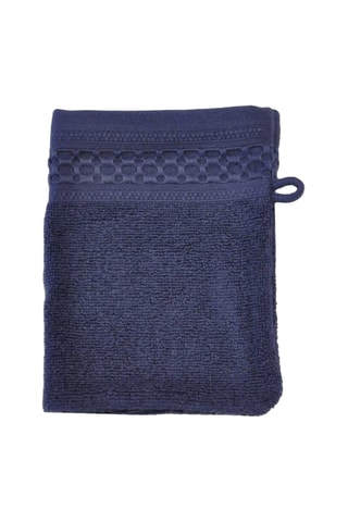 Gant de toilette Uni - Bleu marine