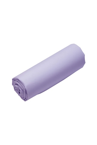 Drap-housse en coton 57 fils/cm² Uni - Violet