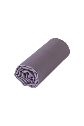 Drap-housse en satin de coton 120 fils/cm² Eclose - Violet