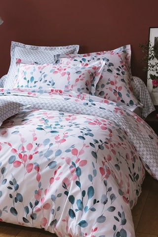 Housse de couette en satin de coton 120 fils/cm² Sofia - Blanc