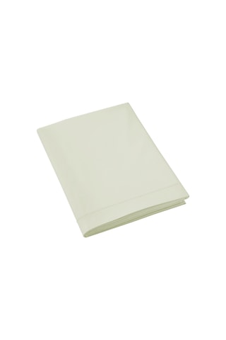 Drap plat en percale de coton 80 fils/cm² Uni - Vert clair