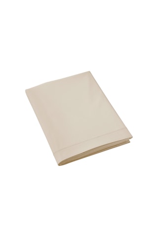 Drap plat en percale de coton 80 fils/cm² Uni - Gris