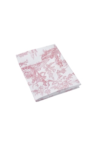 Drap plat en percale de coton 80 fils/cm² - Tendresse - Bordeaux